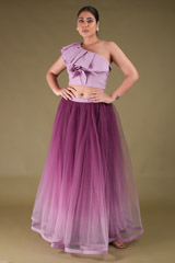 Ruffled One Shoulder Top With Skirt4626 video